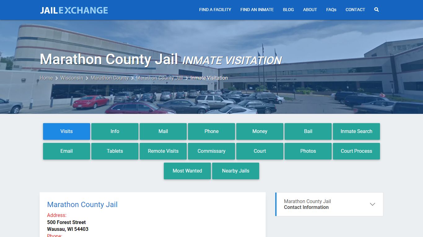 Marathon County Jail Inmate Visitation - Jail Exchange
